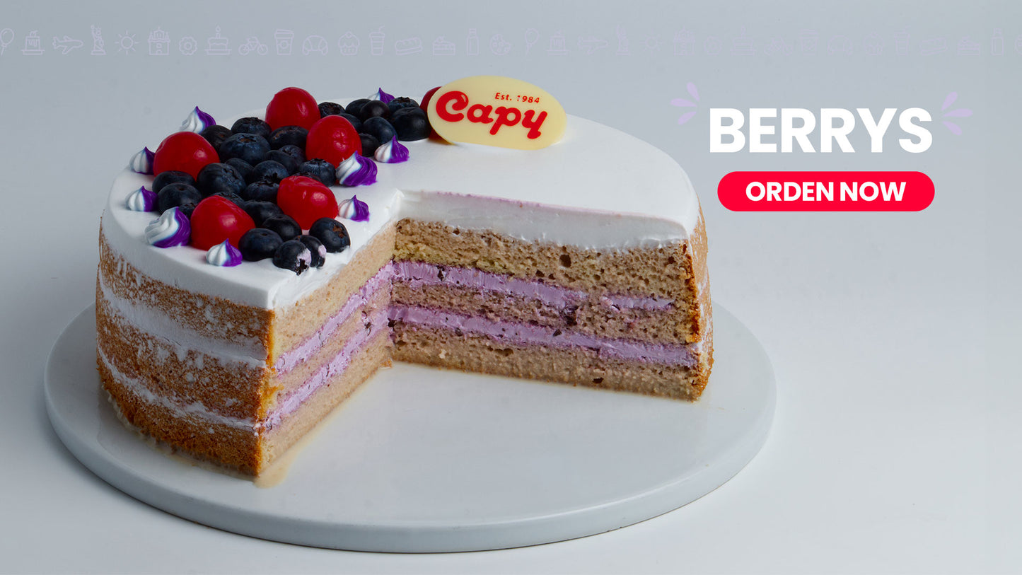 Pastel Tres Leches de Frutos del Bosque