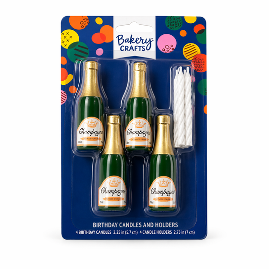 Velas Botella Champagne para Pastel