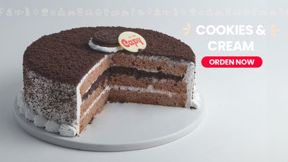 Pastel Tres Leches de Cookies and Cream