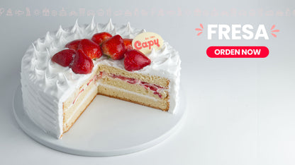 Pastel Tres Leches de Fresa