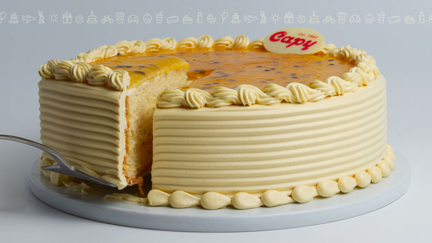 Pastel Tres Leches de Maracuyá